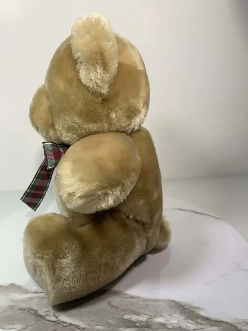 First & Main light brown teddy plush zipper belly